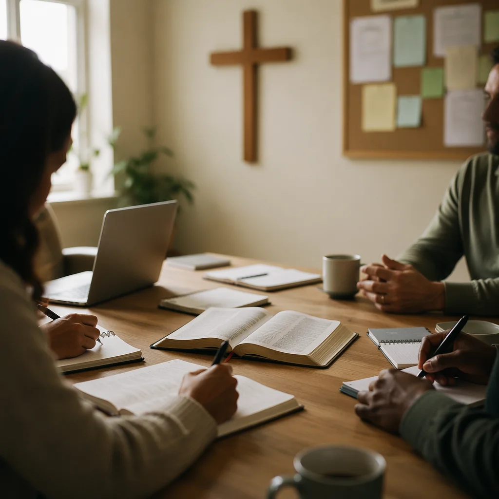 Church Staff Planning Meeting in Fellowship Room