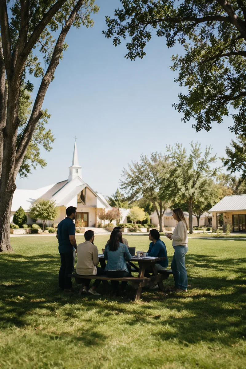 Outdoor Church Staff Planning Meeting