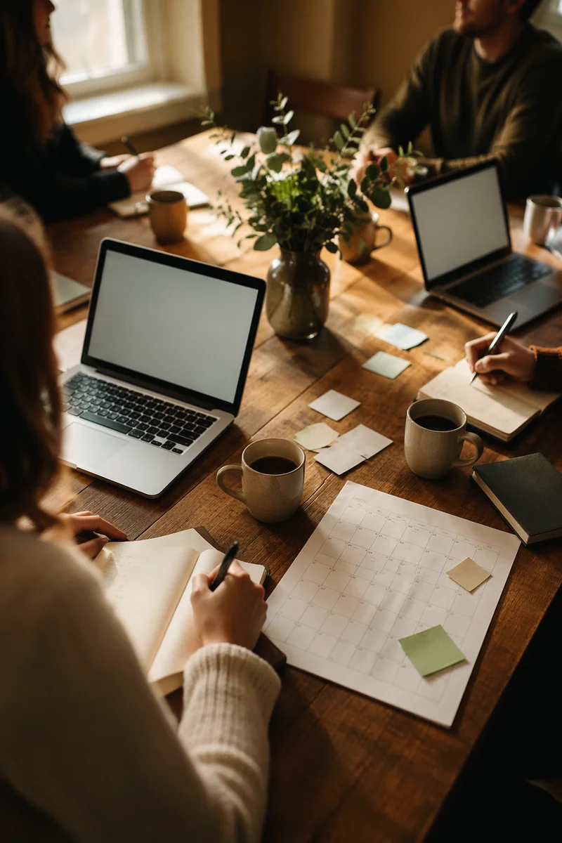 Church Staff Planning Meeting in Fellowship Room