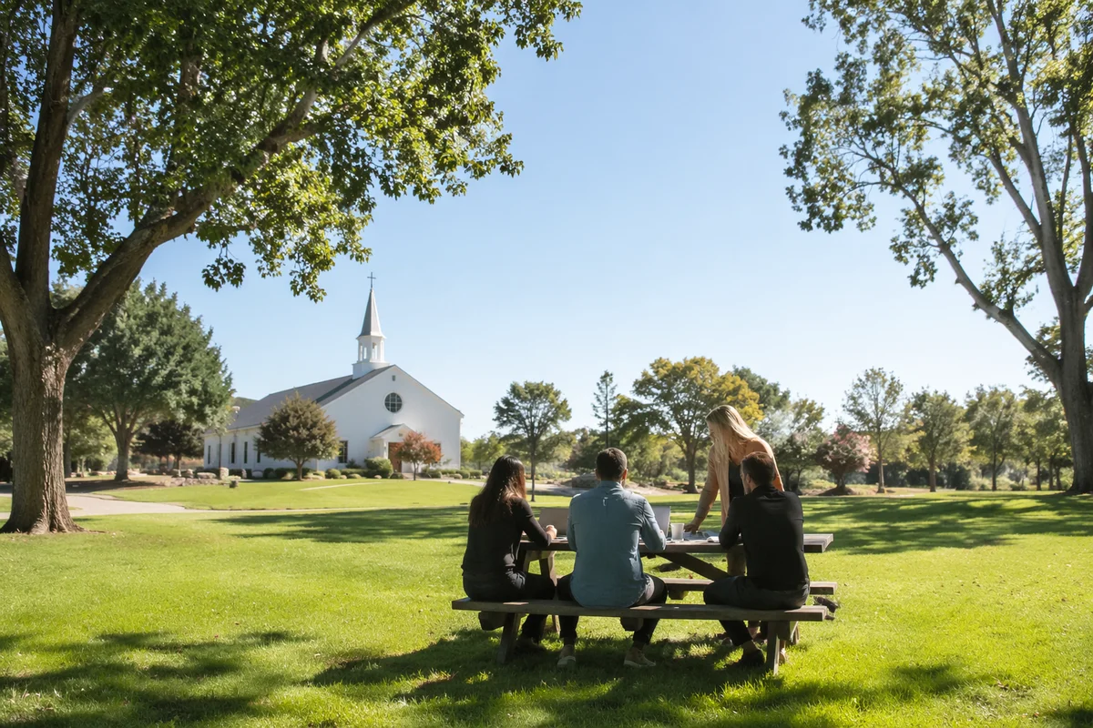 Outdoor Church Staff Planning Meeting