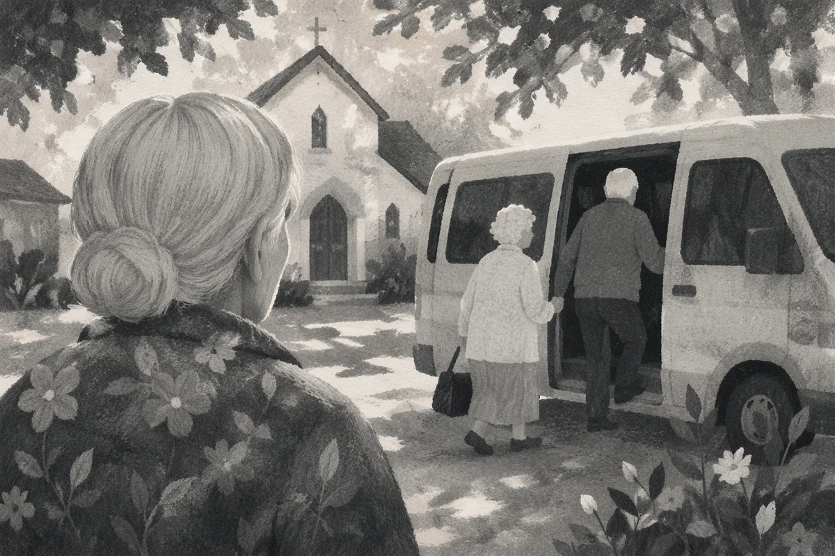 Church Van Welcoming Elderly Members