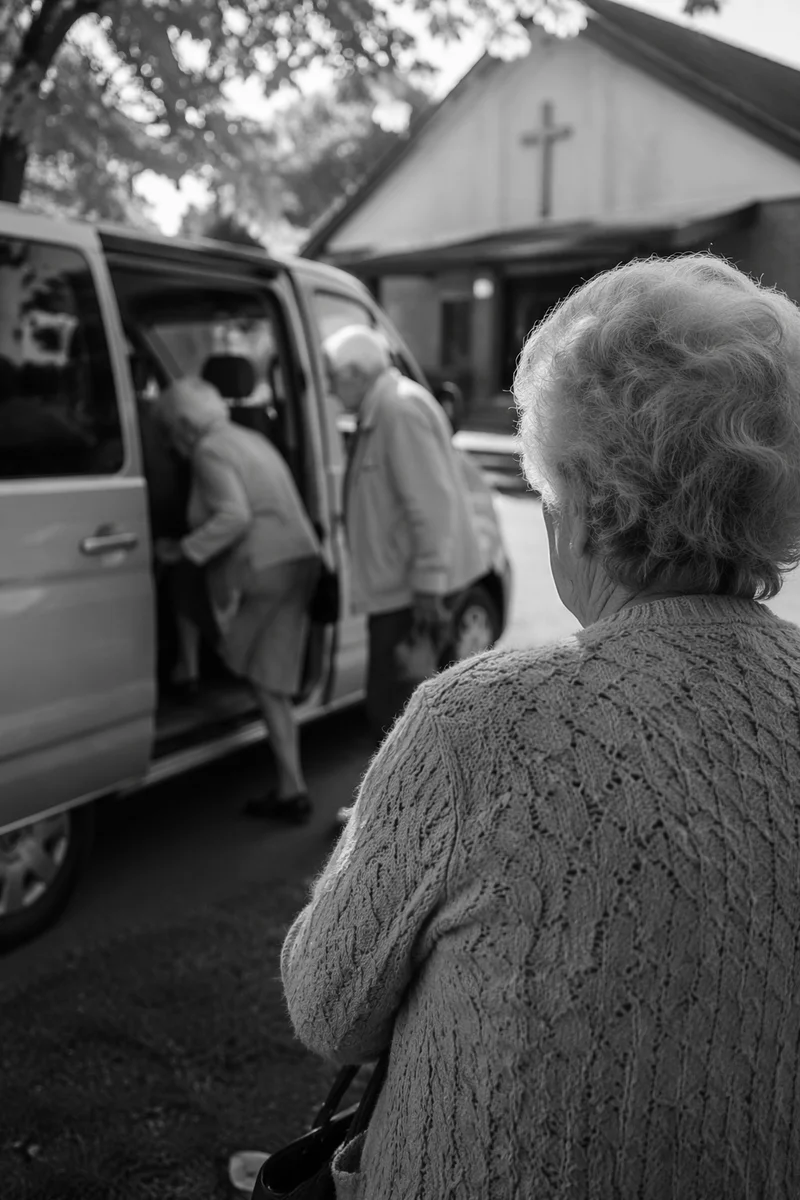 Church Van Welcoming Elderly Members