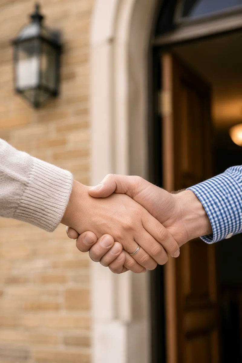 Warm Church Welcome Handshake