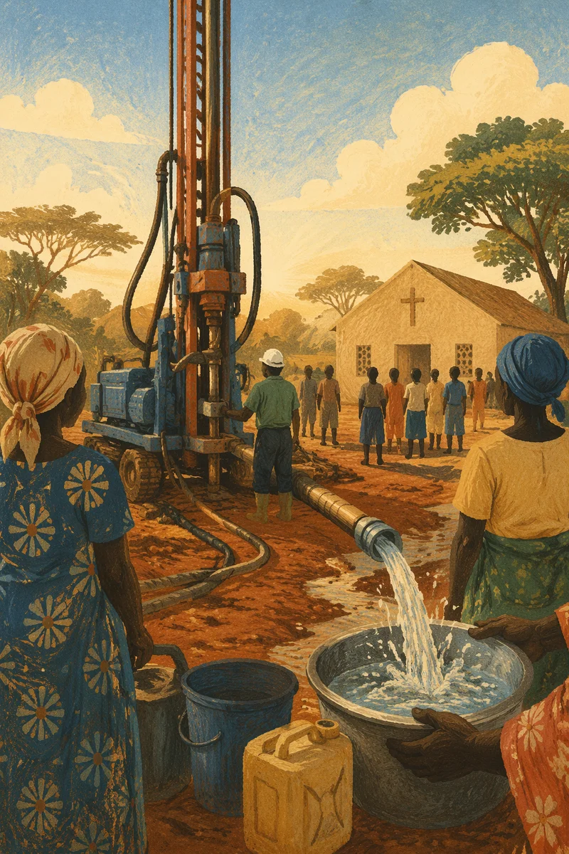 Church Well Drilling for Clean Water