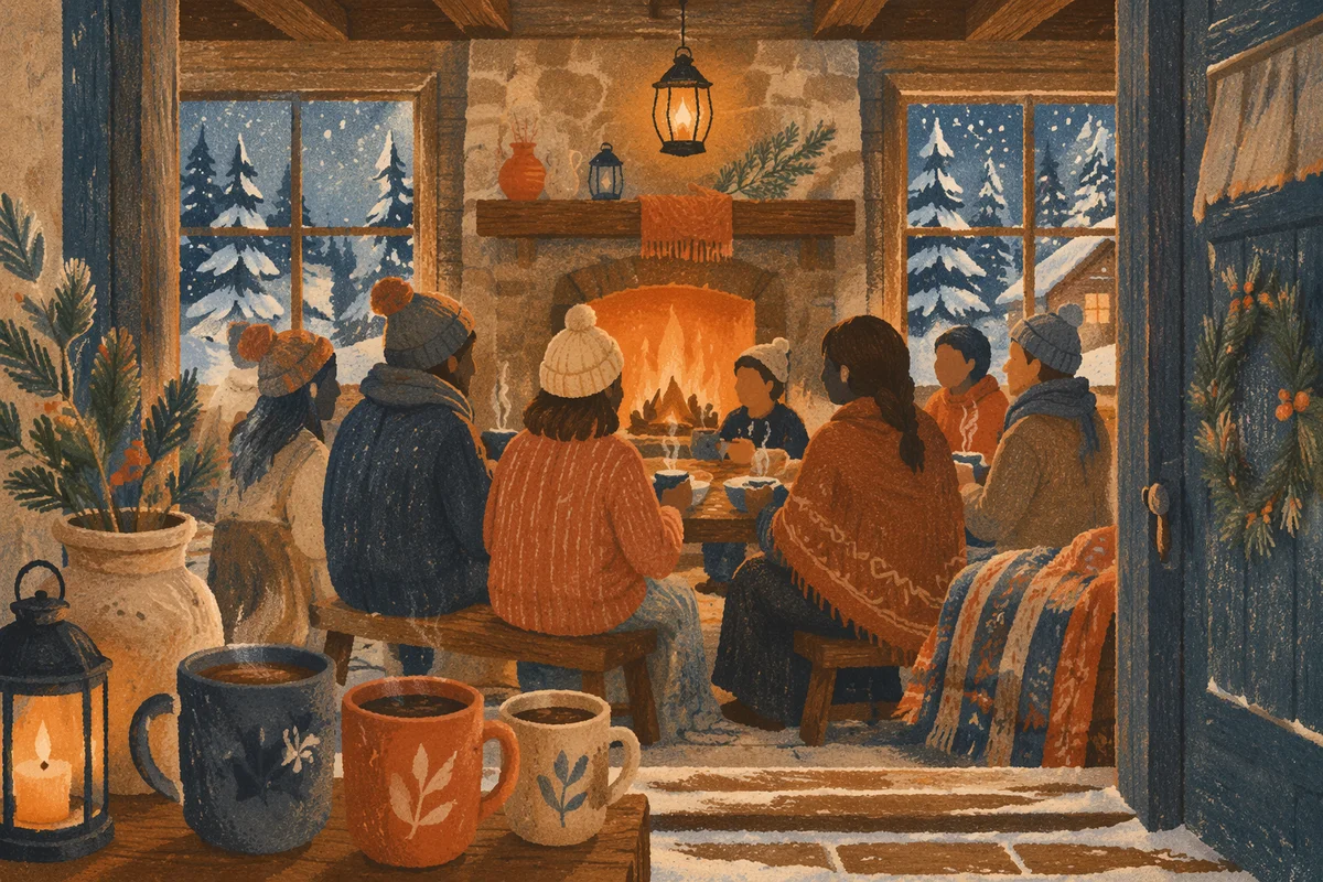 Winter Church Retreat Cabin Fellowship