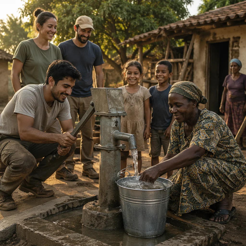 Village Clean Water Well Mission Gathering