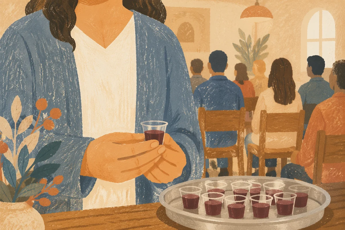 Individual Communion Cup in Church Fellowship