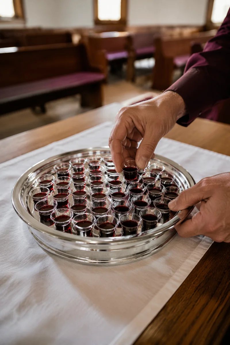 Communion Tray With Individual Cups