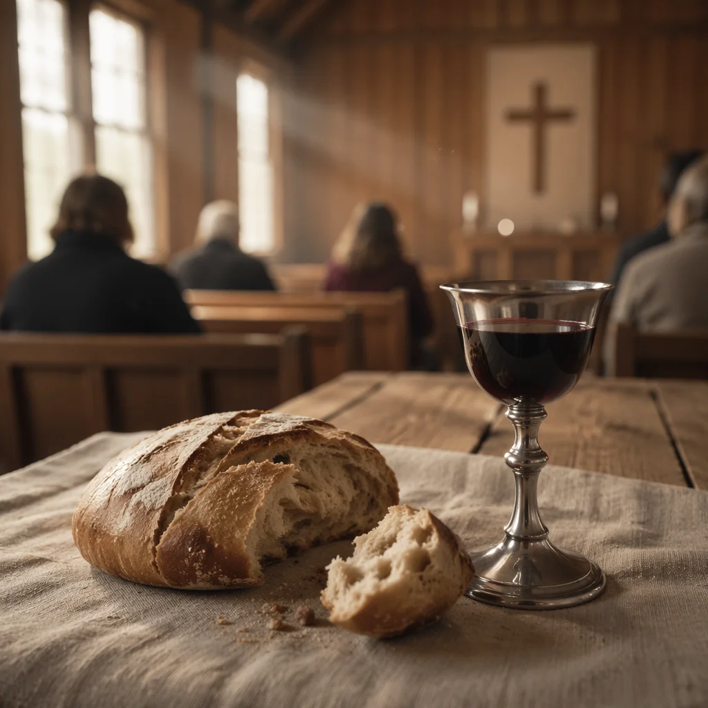 Rustic Communion Table in Morning Chapel
