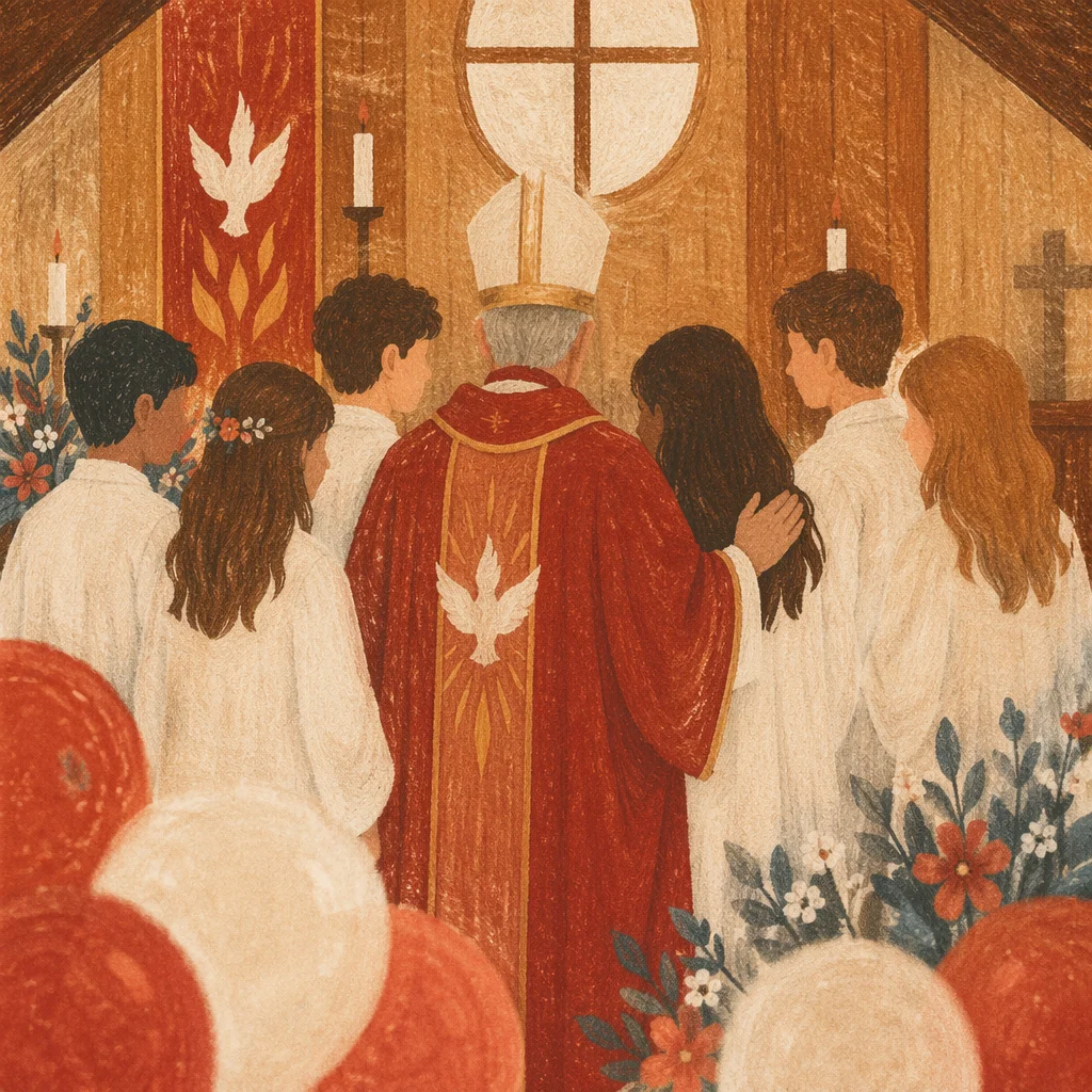 Confirmation Class Teens in Chapel Robes
