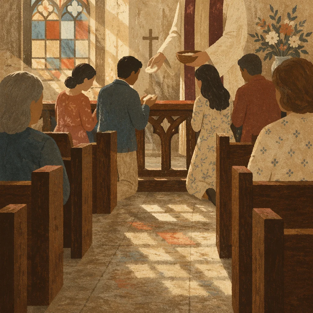 Reverent Communion at the Kneeling Rail