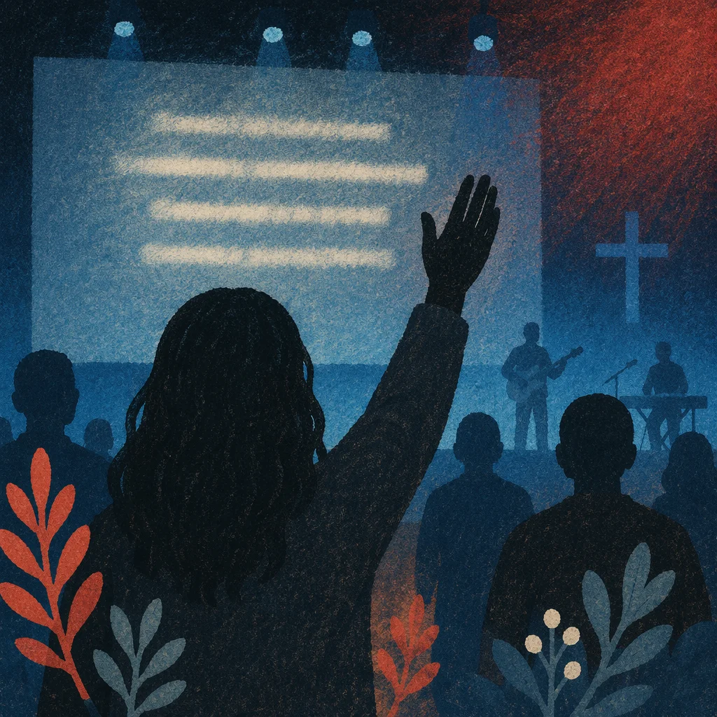 Contemporary Worship Projection Screen Moment