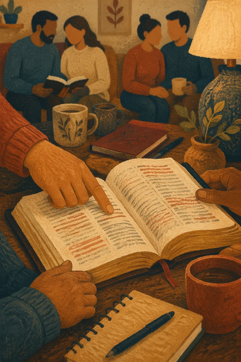 Couples Bible Study in Cozy Home