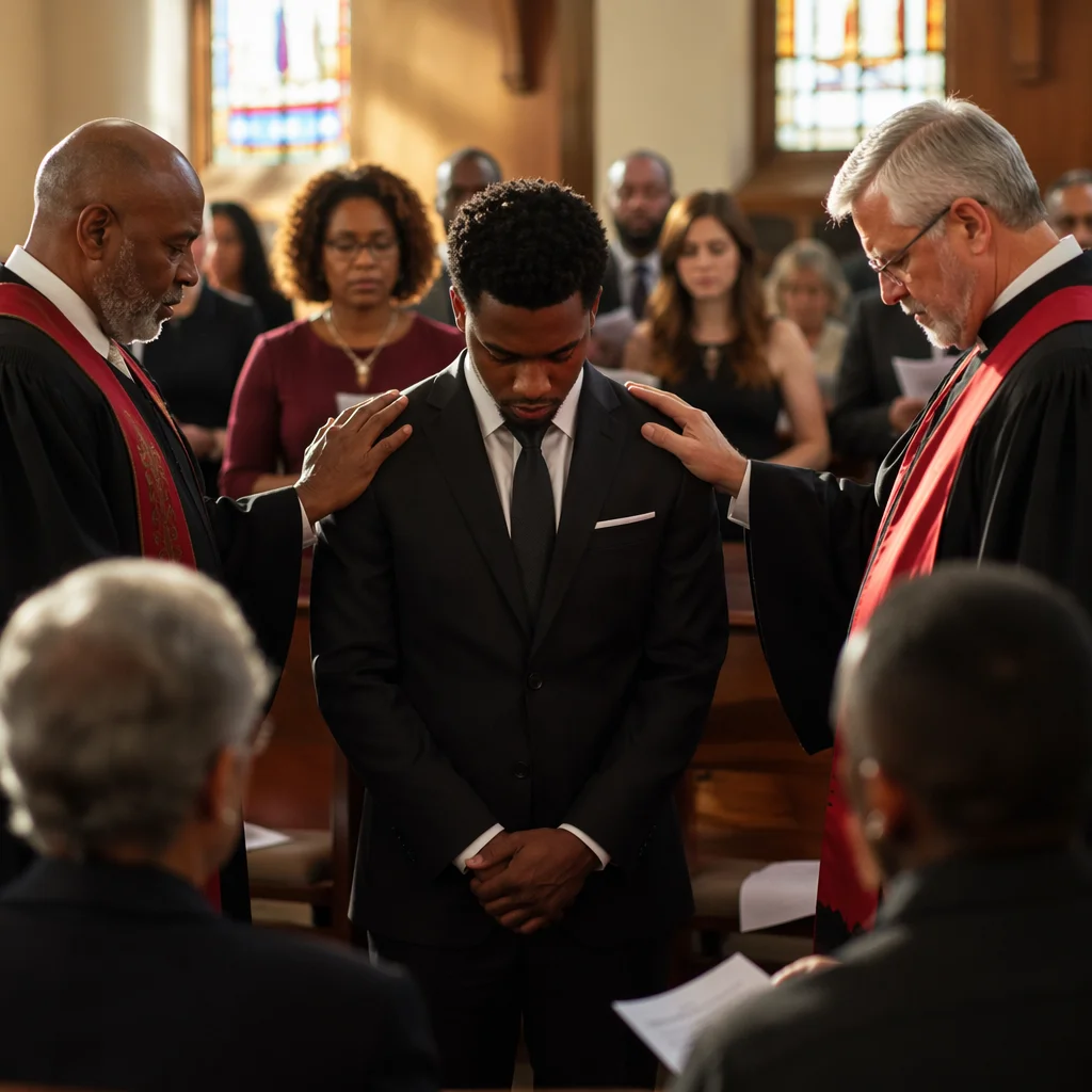 Deacon Commissioning Prayer in Traditional Sanctuary