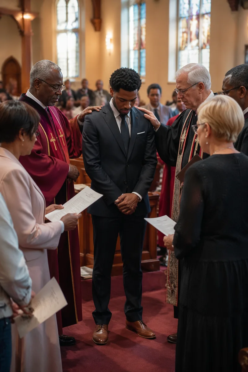 Deacon Commissioning in Traditional Church Sanctuary