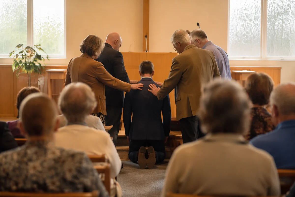 Deacon Commissioning Prayer in Church Sanctuary