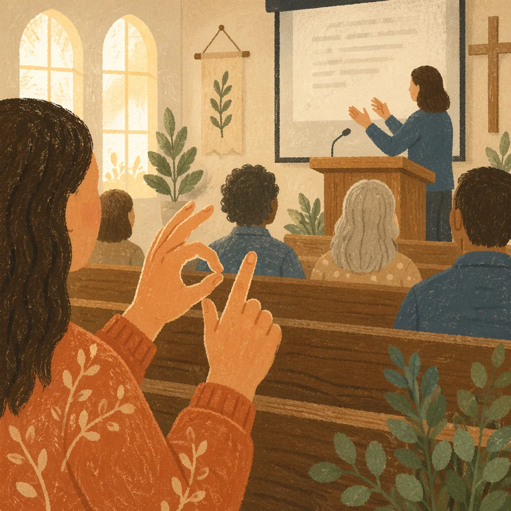 Deaf Ministry Sign Language Worship Service