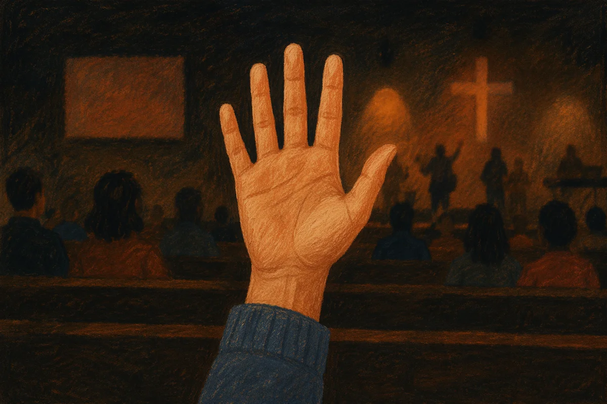 Open Palm Sign Language Worship Moment