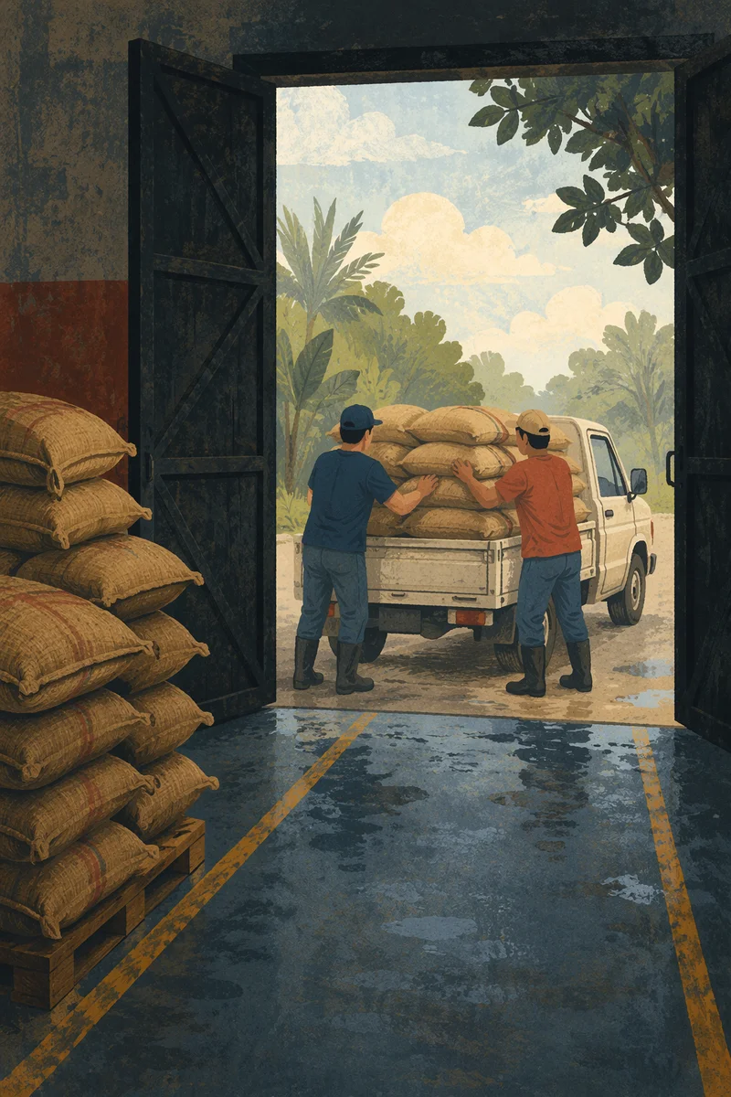 Volunteers Loading Disaster Relief Supply Truck