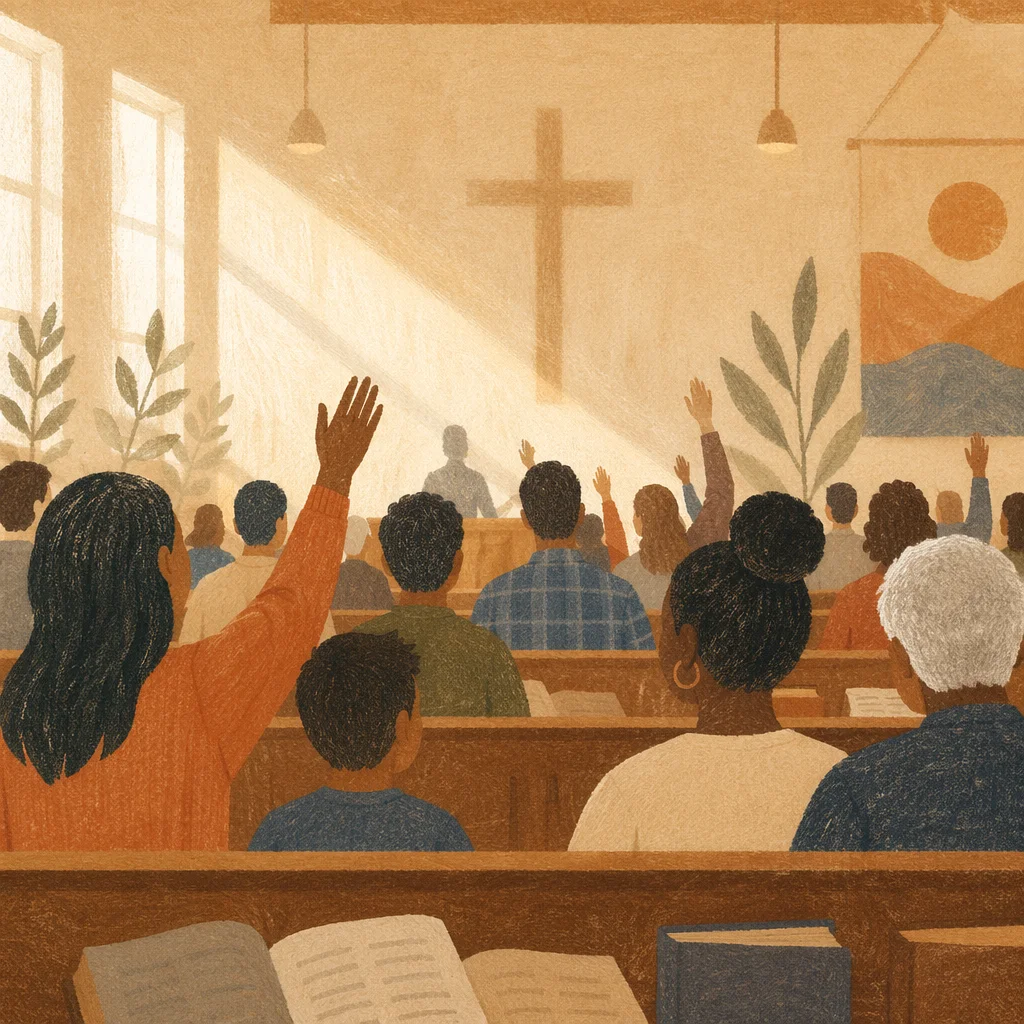 Diverse Congregation Worshiping in Morning Chapel