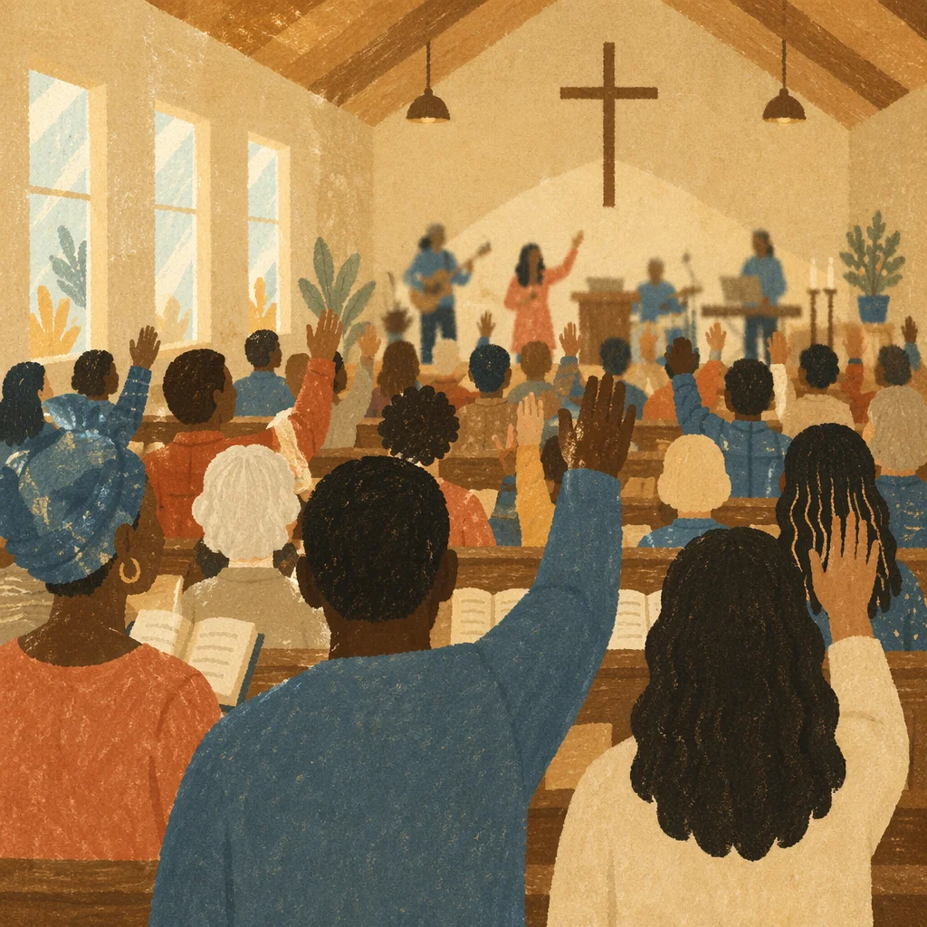 Diverse Congregation Worshiping in Morning Chapel