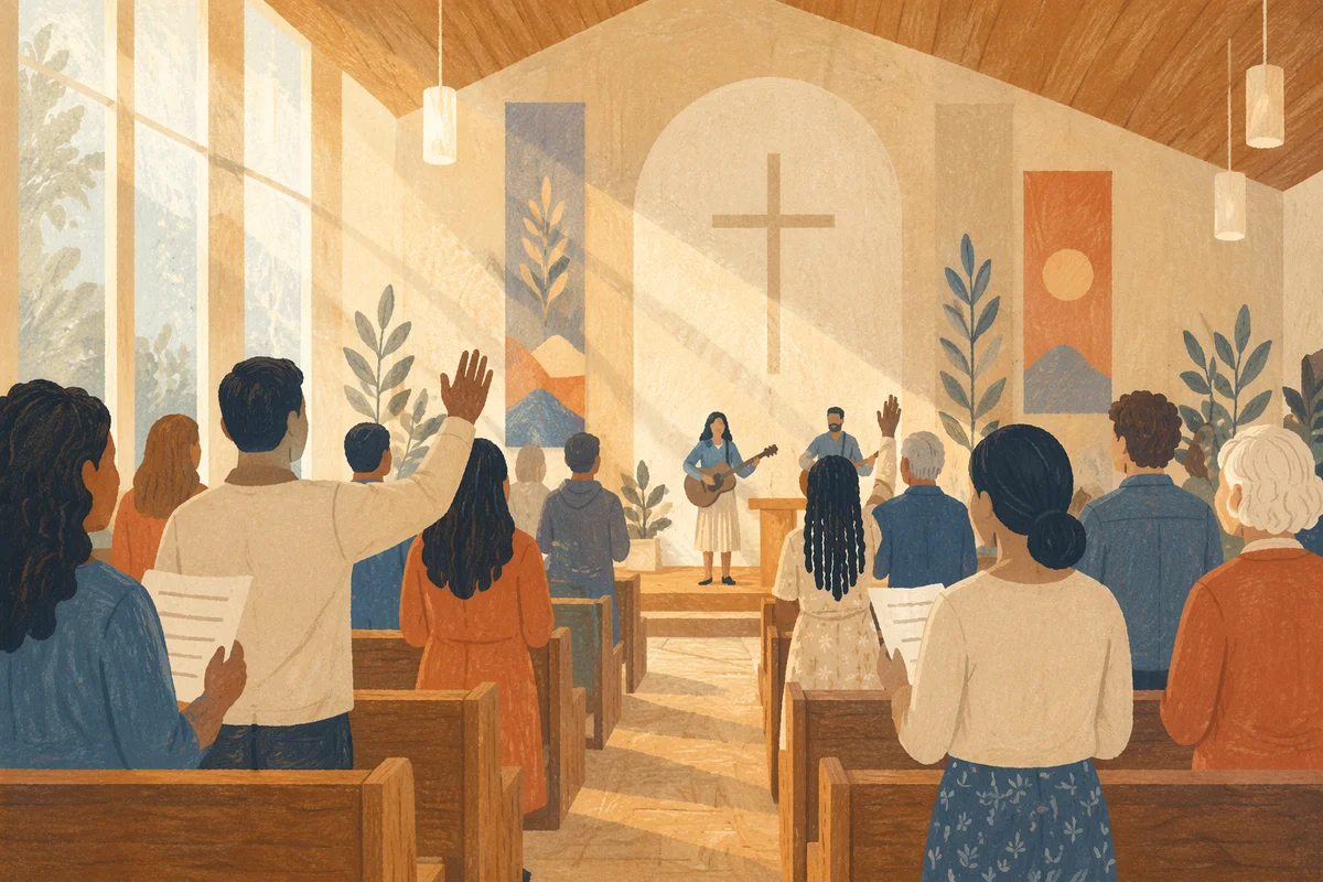 Diverse Congregation Worship in Morning Chapel