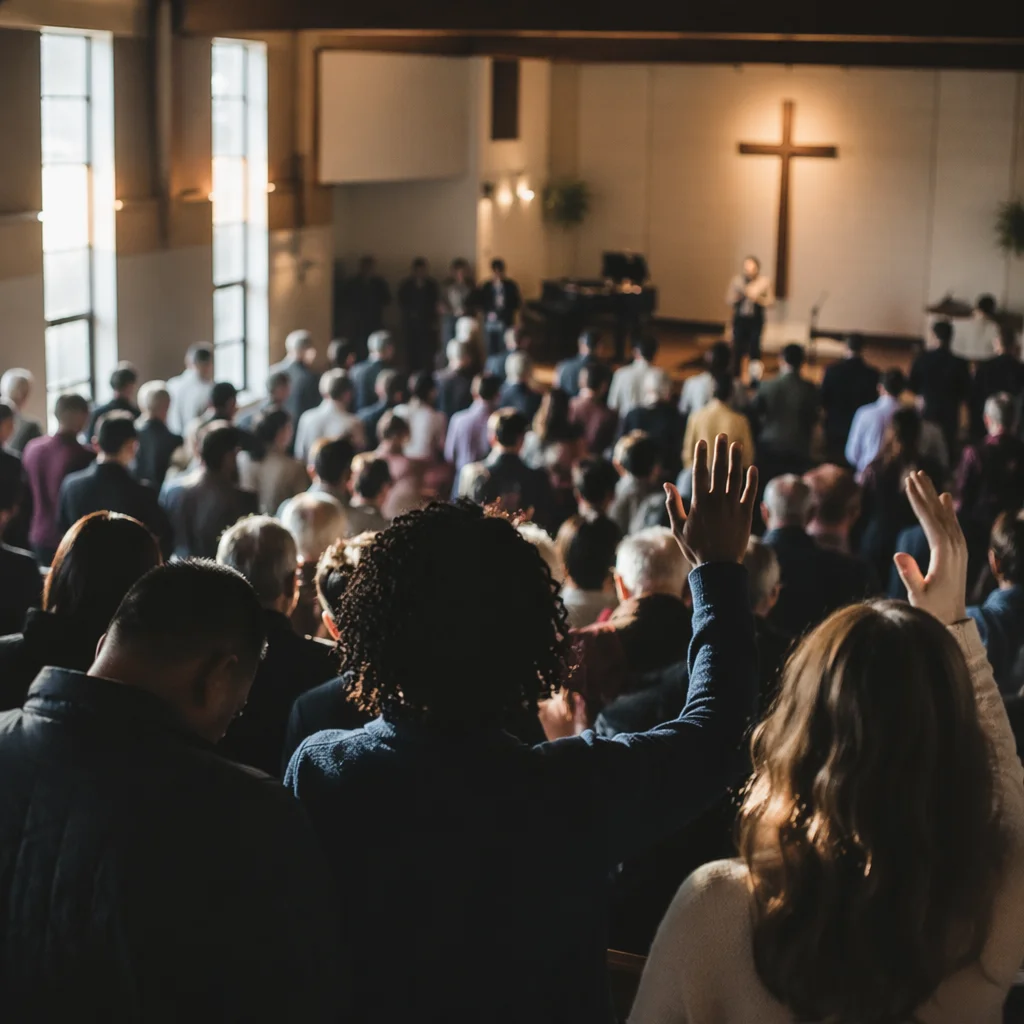 Diverse Congregation Worshiping in Morning Chapel