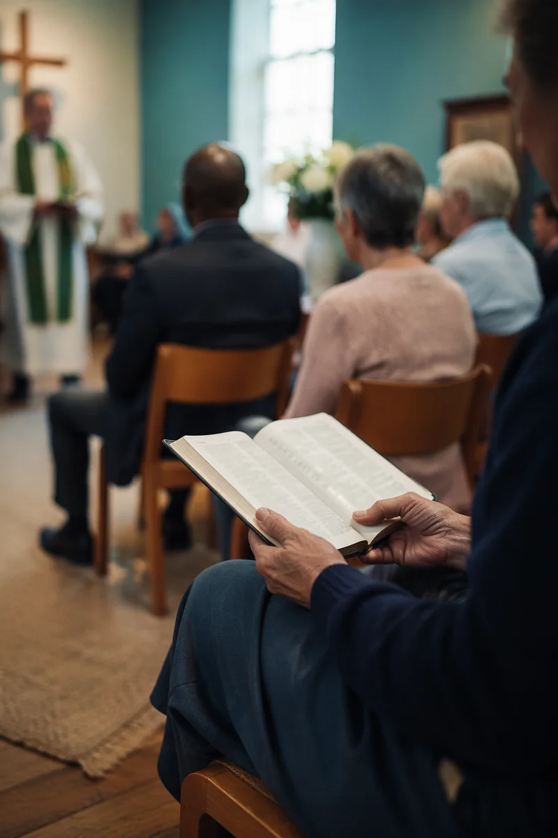 Diverse Congregation Worship in Contemporary Chapel