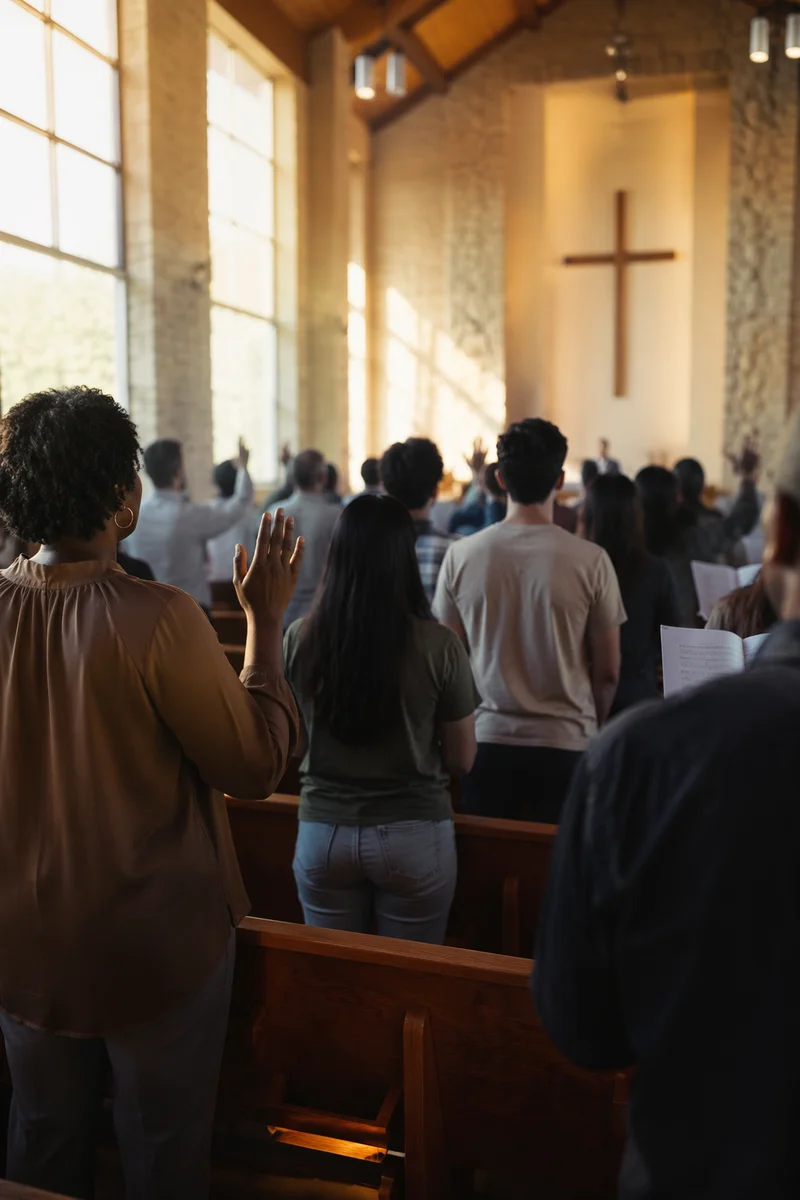 Diverse Congregation Worship in Contemporary Chapel