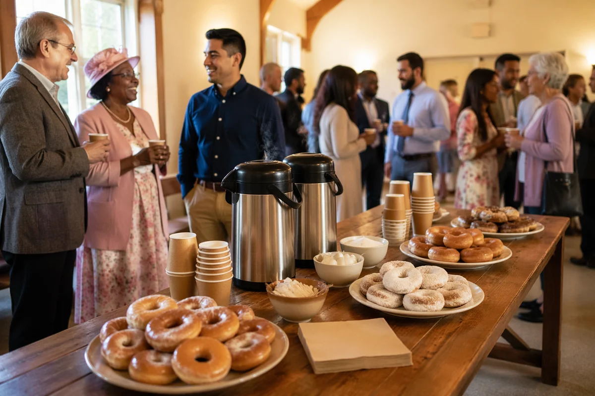 Donuts and Coffee in Fellowship Hall