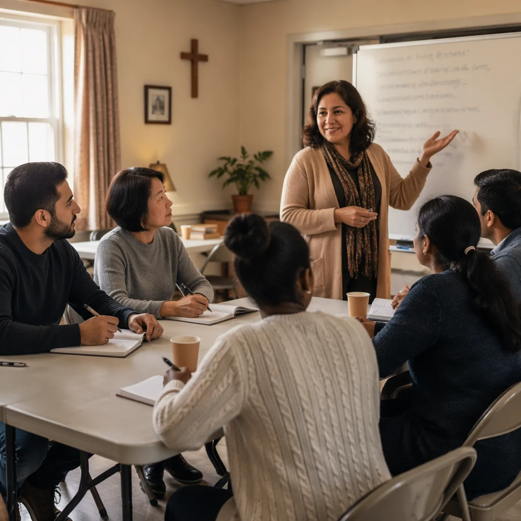 Adult Language Class in Fellowship Hall