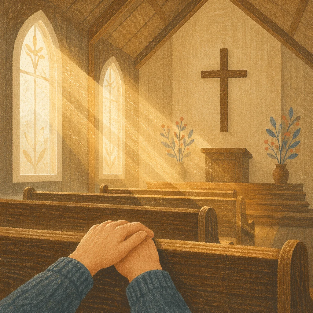 Golden Morning Light in Quiet Chapel