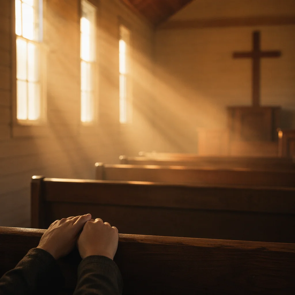 Golden Morning Light in Quiet Chapel