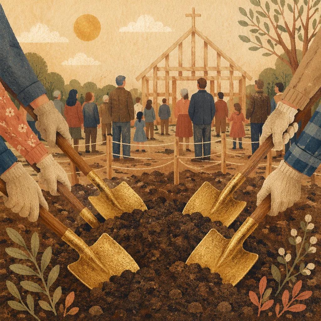 Church Groundbreaking Ceremony for New Building