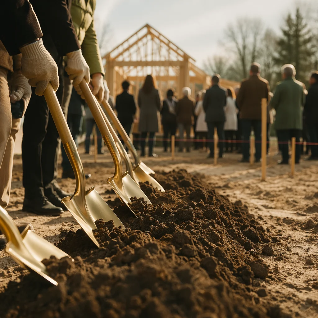 Church Groundbreaking Ceremony for New Building