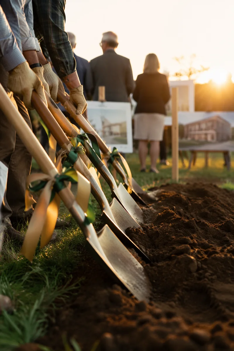 Church Groundbreaking Ceremony for New Building