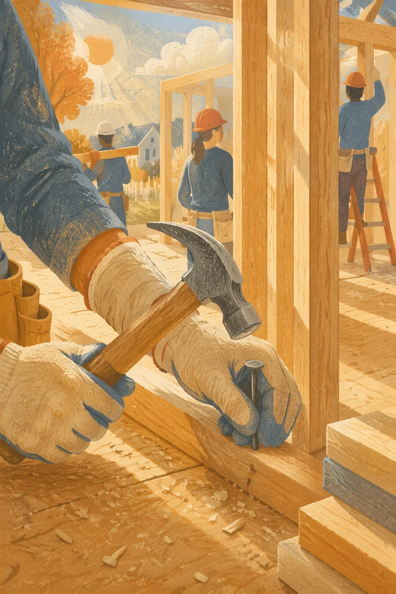 Church Volunteers Building Hope With Hammer