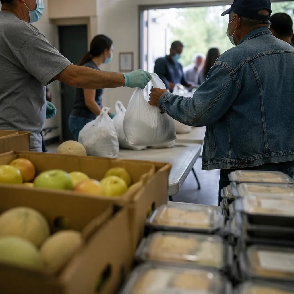 Church Outreach Food Distribution Helping Hands