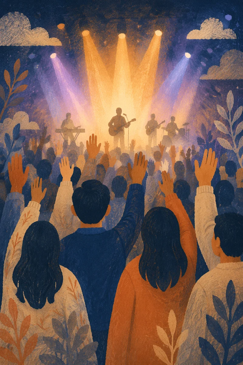 Raised Hands Worship Concert in Church
