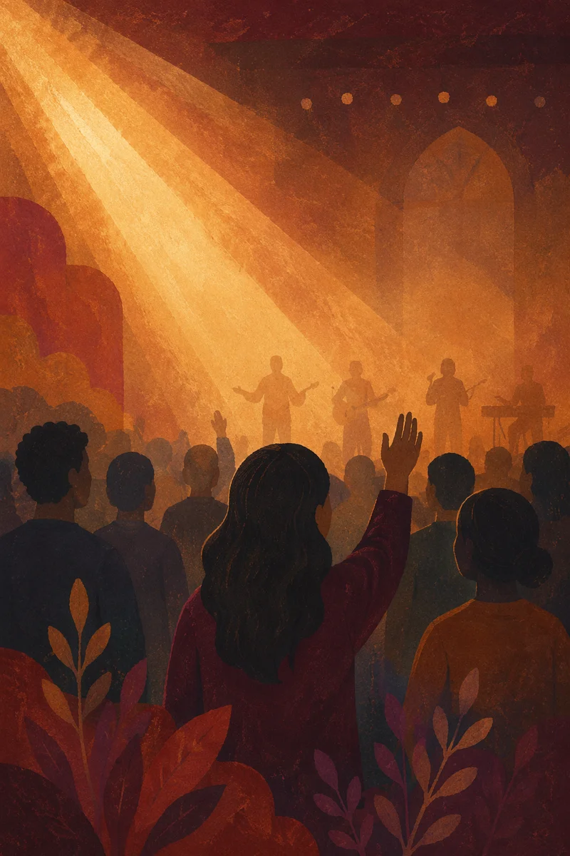 Warm Haze Lights in Modern Worship