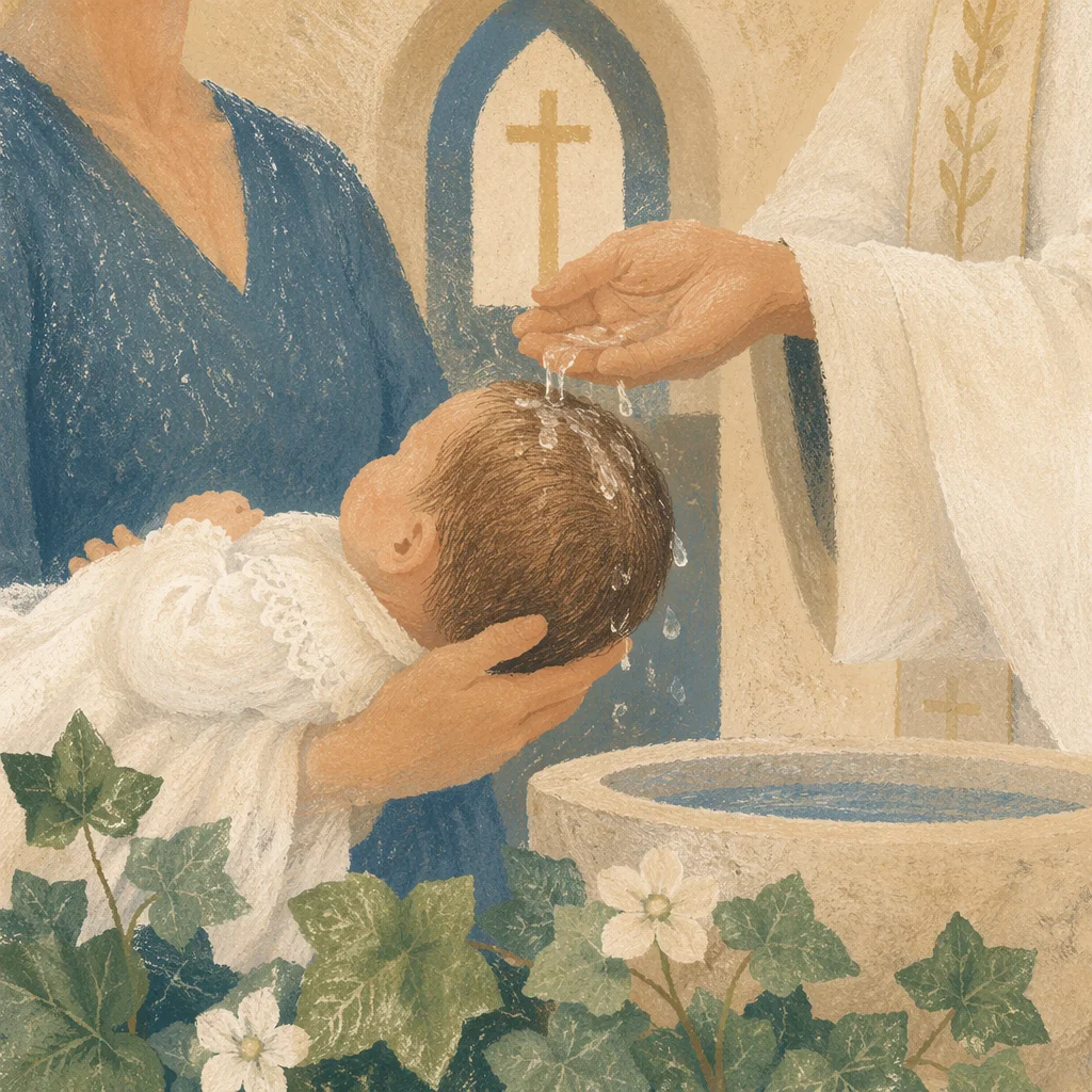 Tender Infant Baptism Water Pouring Ceremony