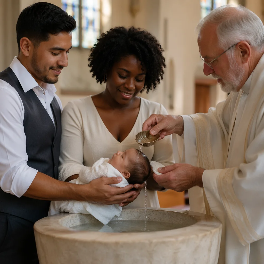 Infant Baptism at Stone Font