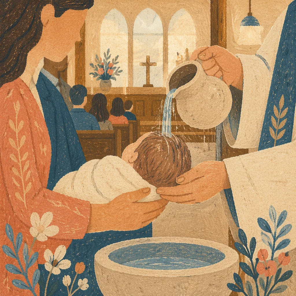 Infant Baptism Water Pouring Ceremony