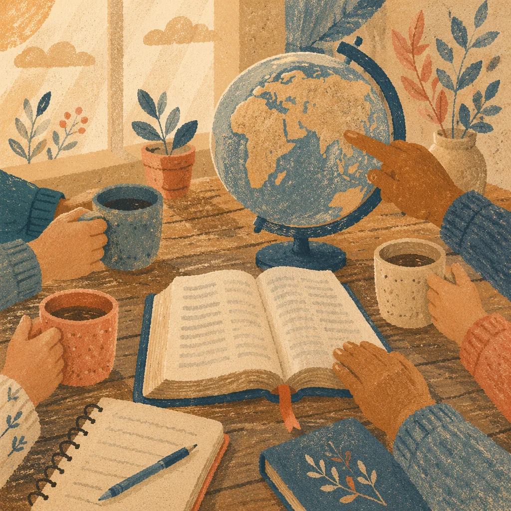 International Missions Planning with Globe and Bible