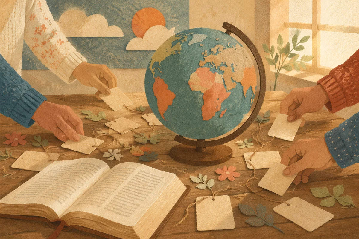 Global Missions Prayer Table with Bible
