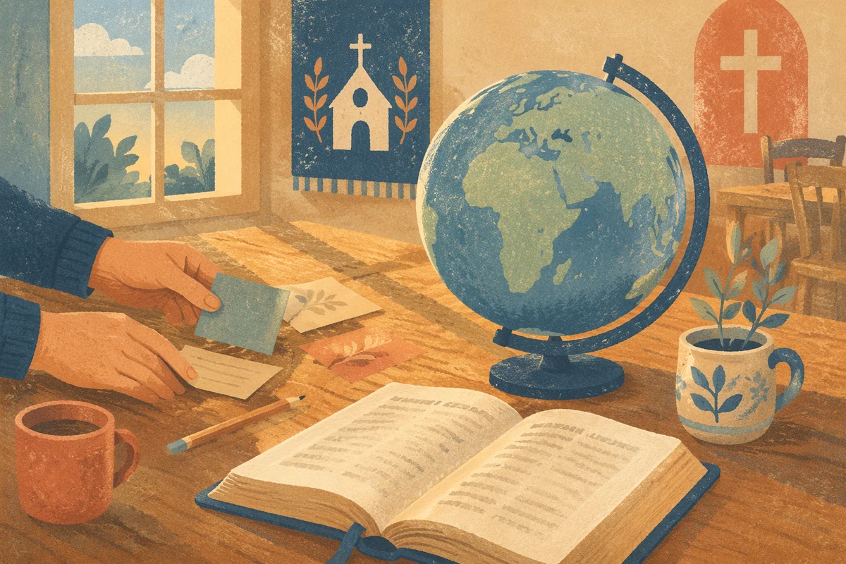 Globe and Bible for Mission Prayer