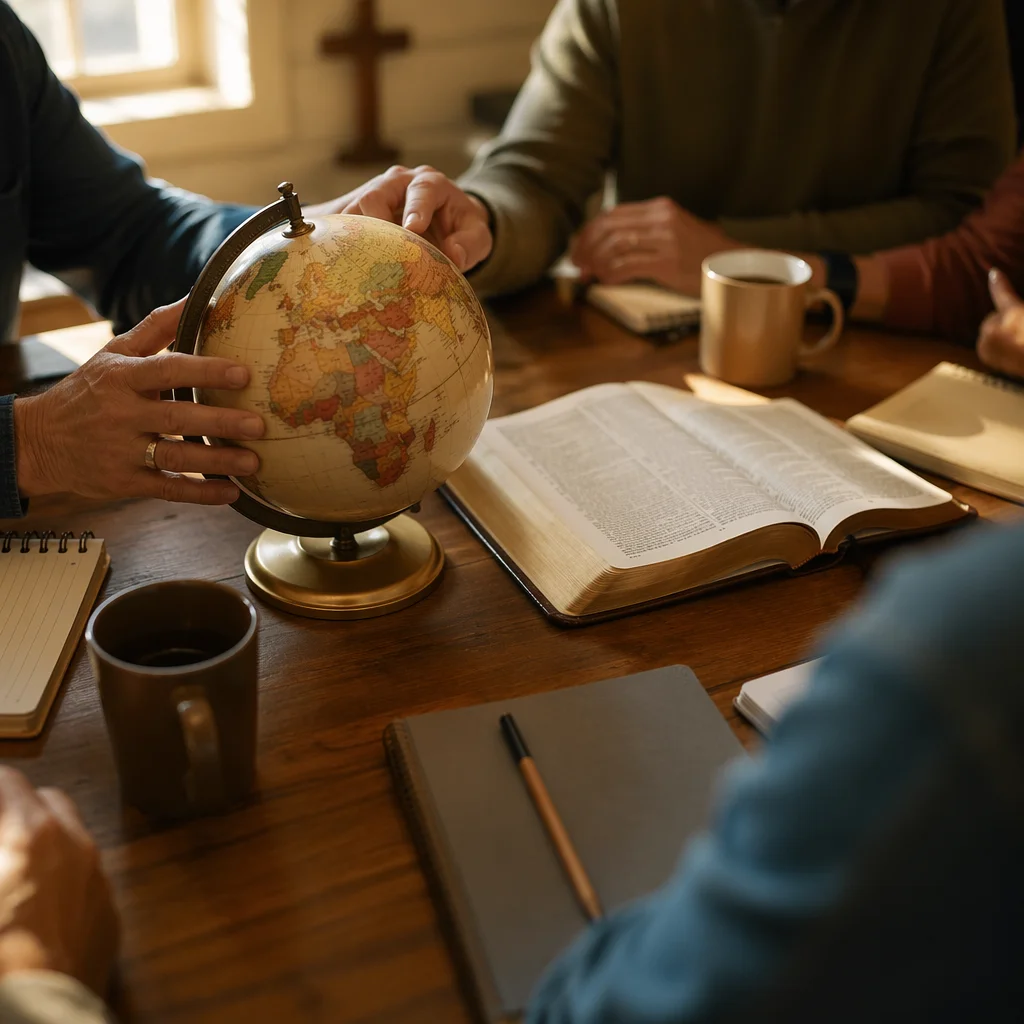 International Missions Planning with Globe and Bible