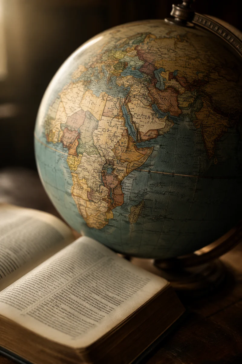 Globe and Bible for International Missions