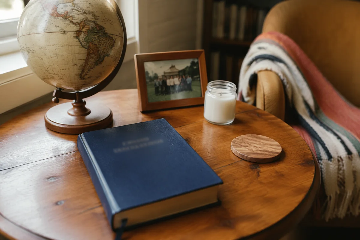International Missions Globe and Blue Bible