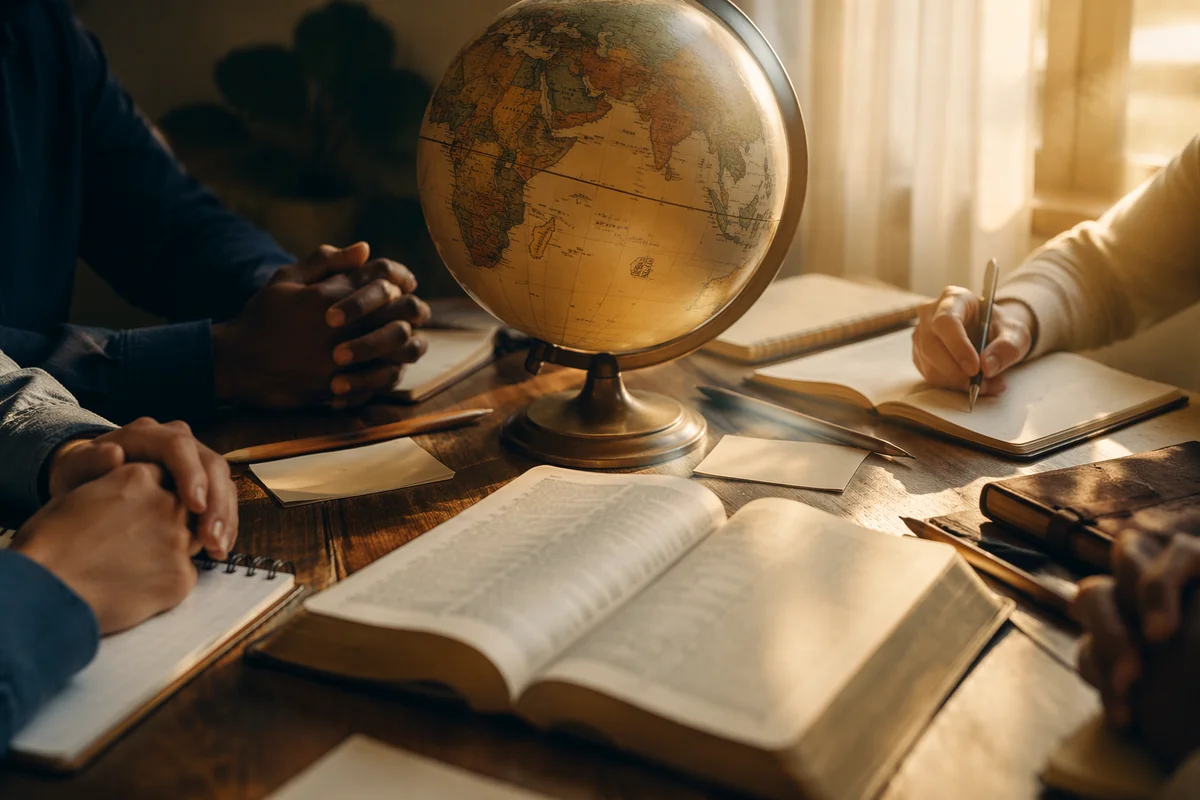 Global Missions Planning with Globe and Bible